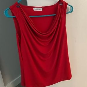 Calvin Klein Blouse in Red